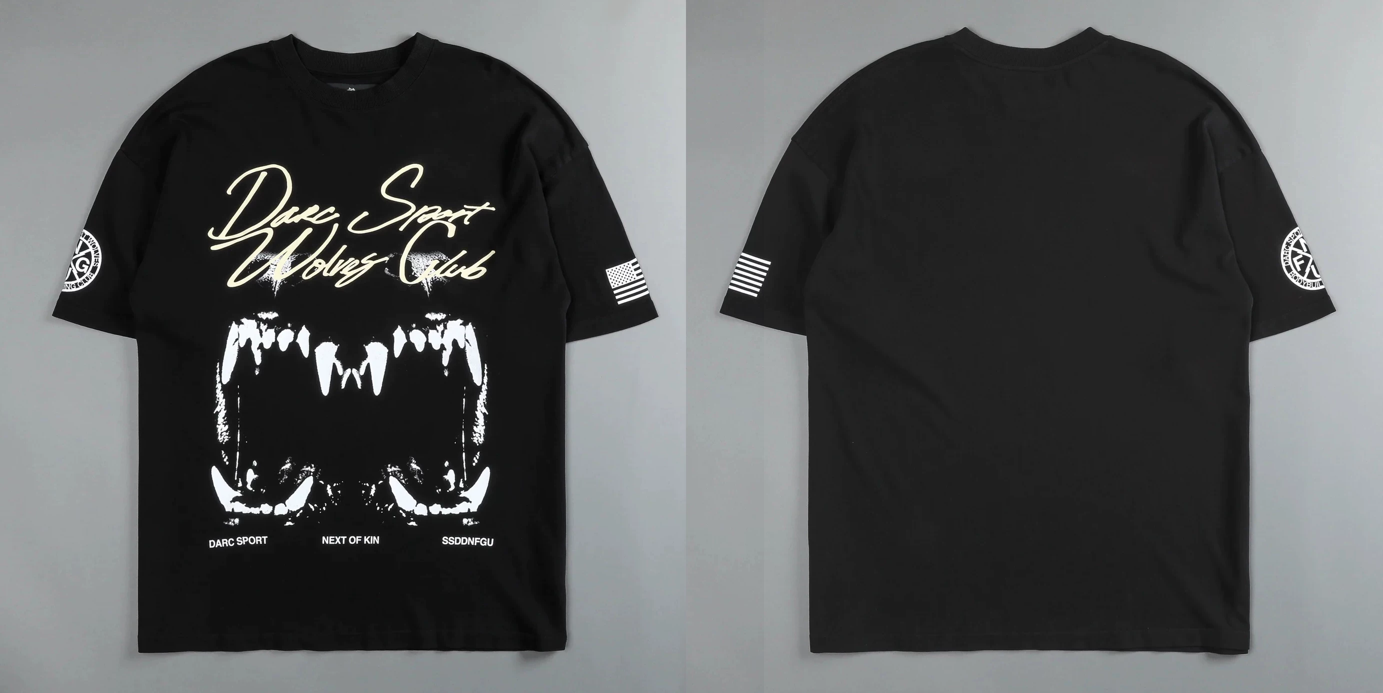 Darc Wolf Sport футболки Oversized Графика DTG ПЕЧАТЬ Tech