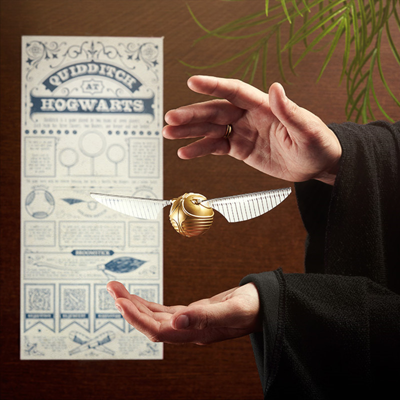Harry Potter Golden Snitch Flying Toy Peripheral Magic Props Gadget Birthday Gift Quidditch Set