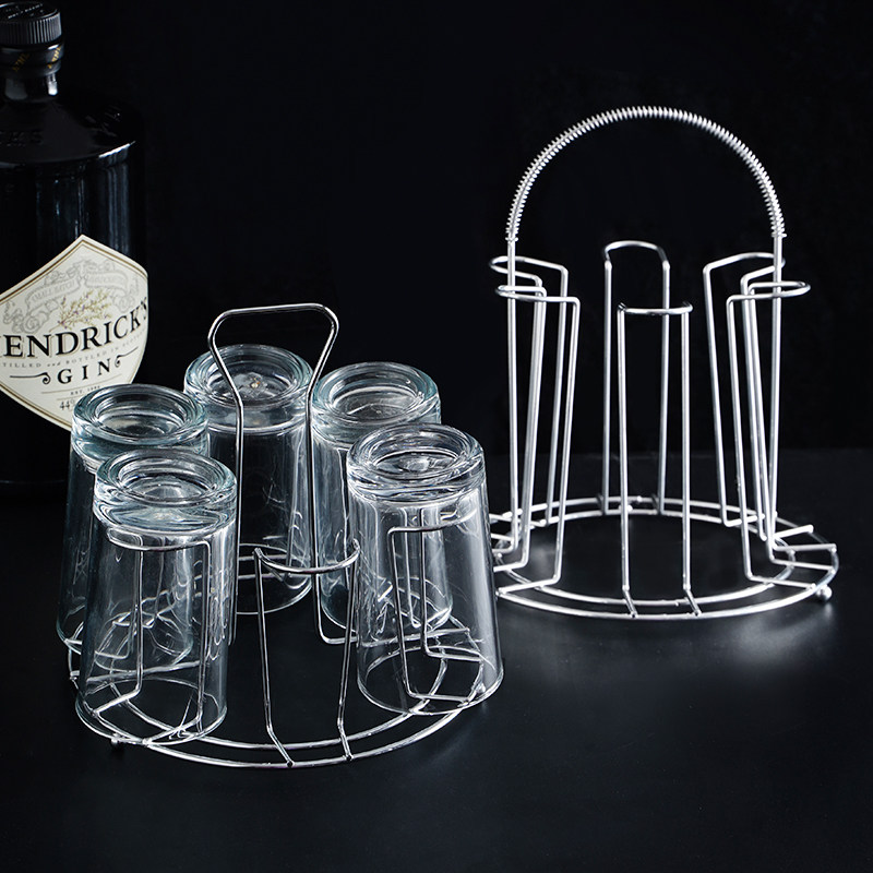 Cup rack water glass hanger glass rack drain 304 stainless steel beer mug tea cup storage rack creative cup rack