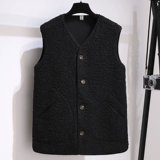 Демисезонный жилет, майка топ, куртка, в корейском стиле, большой размер, свободный крой