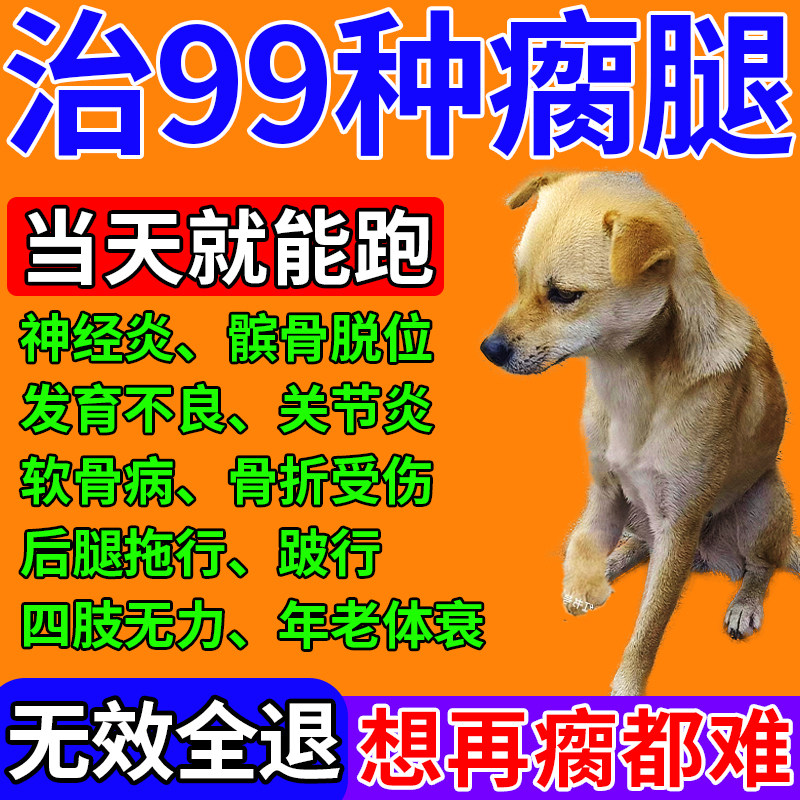 🐾 寵物救星！狗狗腿瘸藥髕骨脫位神經炎藥，軟骨素修復神器，讓愛寵重獲新生！