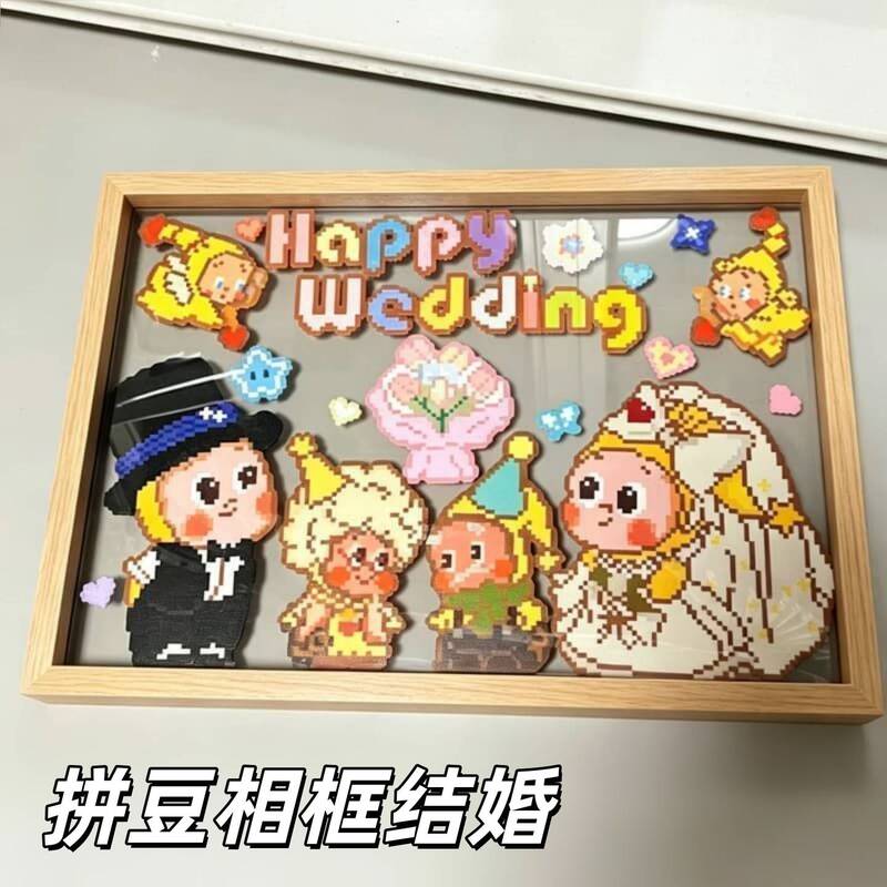 Tie-Dye Photo Frame Wedding Finished Product Display Frame Star Figure DIY Cute Gift for Friends Engagement Wedding Decoration Frame Tie-Dye Photo Frame Wedding Finished Product Display Frame Star Figure DIY Cute Gift for Friends Engagement Wedding Decoration Frame