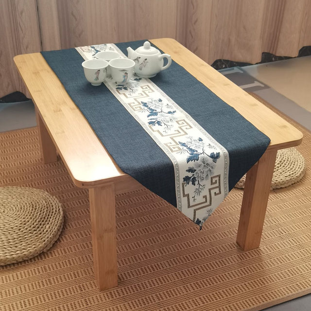 Bay window ຕາຕະລາງຂະຫນາດນ້ອຍໃນຄົວເຮືອນ tatami ຊາຕາຕະລາງນັ່ງ dining table bed computer low table study desk solid wood kang table
