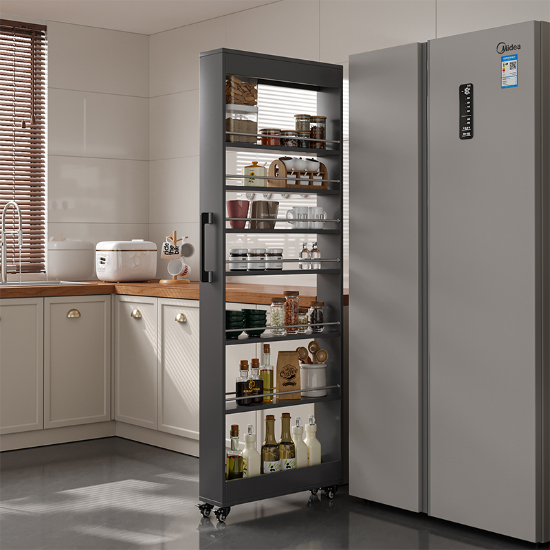 Honeycomb Aluminum Gap Cabinet Kitchen Storage Ultra-Narrow Sideboard Movable Side-Pull Narrow Cabinet Refrigerator Gap Storage Rack Honeycomb Aluminum Gap Cabinet Kitchen Storage Ultra-Narrow Sideboard Movable Side-Pull Narrow Cabinet Refrigerator Gap Storage Rack