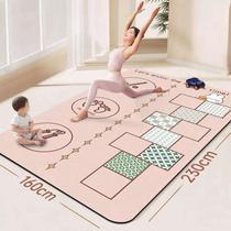 Blanket pad widened interactive water-absorbent sound insulation fitness increased shock-absorbing parent-child double quick-drying sports mat yoga dance mat