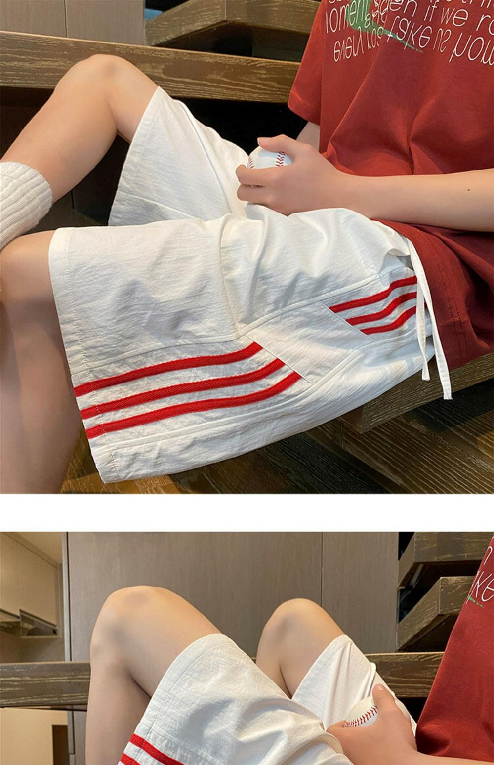 Ice Silk Shorts for Boys, Summer Trendy Brand Children's Outdoor Sports Pants, Loose Quick-Dry Five-Point Pants for Students and Teenagers — 21
