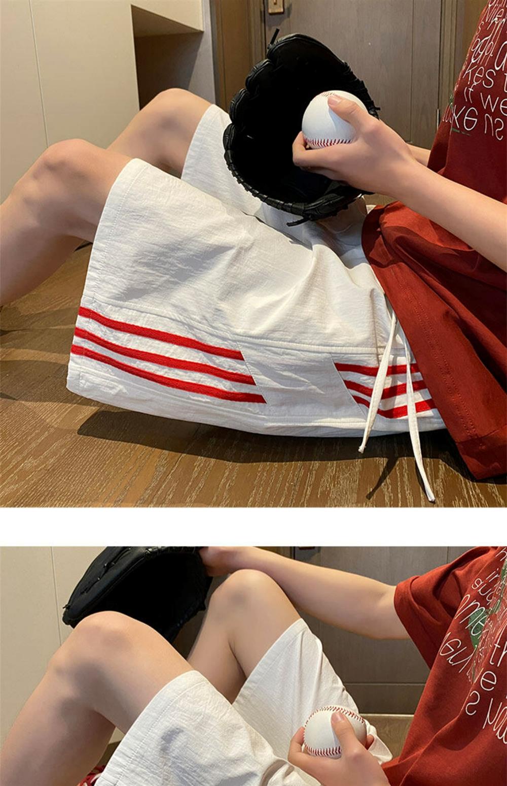 Ice Silk Shorts for Boys, Summer Trendy Brand Children's Outdoor Sports Pants, Loose Quick-Dry Five-Point Pants for Students and Teenagers — 19