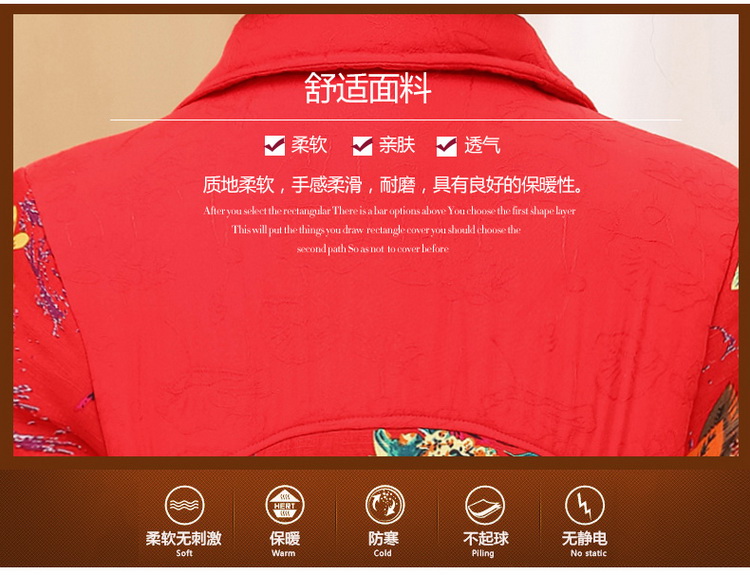 Áo bà bầu trung niên và người lớn tuổi mùa đông cotton nữ áo khoác nữ de thương