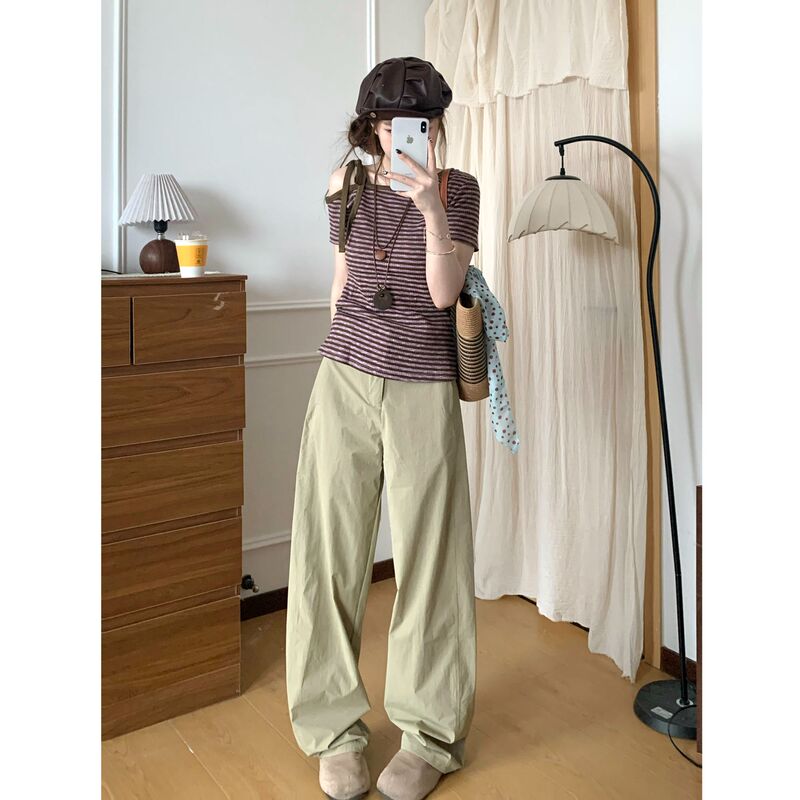 Jiajia Tree Summer Quick-Dry Sun-Protective Wide-Leg Pants for Women, Outdoor Casual Slimming Anti-Wrinkle Narrow Wide-Leg Trousers Jiajia Tree Summer Quick-Dry Sun-Protective Wide-Leg Pants for Women, Outdoor Casual Slimming Anti-Wrinkle Narrow Wide-Leg Trousers