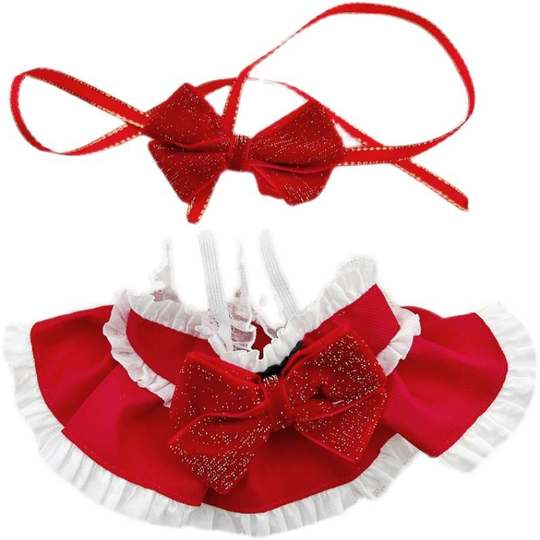 Spot 20 cm ropa de bebé lindo vestido de invierno de Año Nuevo falda traje de saludos de Año Nuevo 20 cm muñeca de algodón vestir