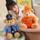 Traffic Police Teddy Bear Internet Celebrity Teddy Bear Police Bear Panda Plush Toy Doll Motorcycle Bear Plush Toy