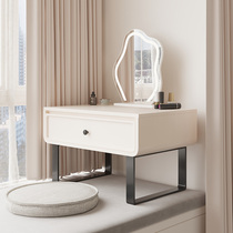 Bay window solid wood dressing table storage cabinet integrated bedroom small apartment dressing table simple internet celebrity ins style dressing table