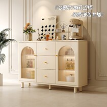 Dongwo Naijia cream-style drawer cabinet sideboard living room storage cabinet wall-mounted low cabinet storage cabinet light luxury wine cabinet