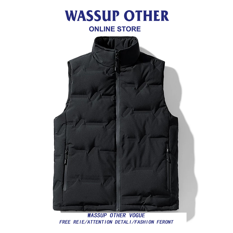 Wassup Other Men's down Vest Winter Thickened Sleeveless down Jacket Lightweight Vest Men Wassup Other Men's down Vest Winter Thickened Sleeveless down Jacket Lightweight Vest Men
