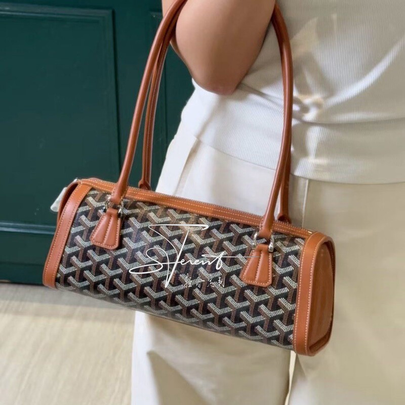 High-End Vintage Style! Dog Tooth Baguette Bag, Underarm Shoulder Bag, Sausage Bag, Candy-Colored Long-Handle Handbag with a Retro Feel