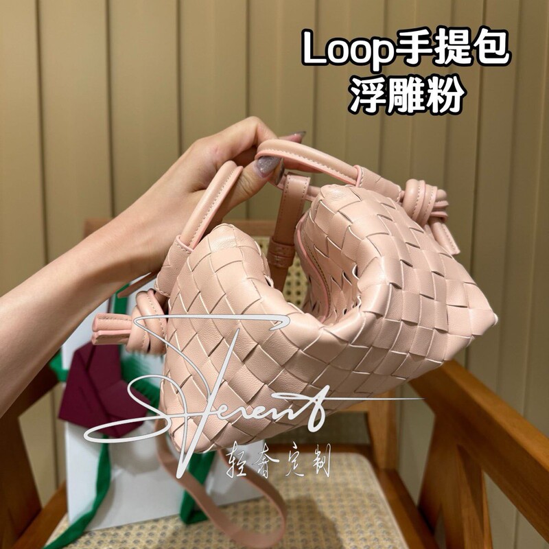 High-End Craftsmanship! Stylish Woven Zipper Imported Sheepskin Loop Camera Bag Handbag Storage Bag Shoulder Bag