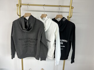 22107 export yu golf men's and women's autumn and winter long-sleeved hooded pullover coat sweatshirt thin velvet water repellent