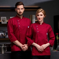 Красный топ с длинными рукавами в карманном стиле