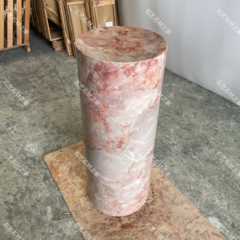 High-End Column-Shaped Ornament Base, Living Room Floor-Standing Display Stand, Decorative Pedestal, Flower Stand, Sticker, Marble High-End Column-Shaped Ornament Base, Living Room Floor-Standing Display Stand, Decorative Pedestal, Flower Stand, Sticker, Marble