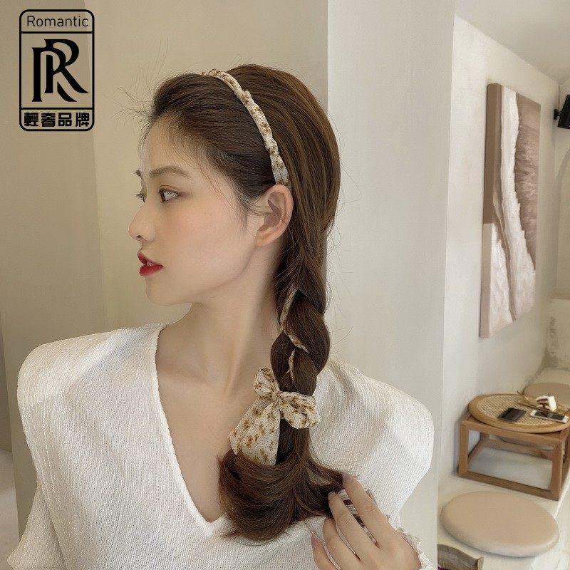 Headband headband women's tied hair one system belt female summer fairy bundle hair summer thin section streamer belt summer headband hairpin
