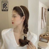Headband headband womens tied hair one system belt female summer fairy bundle hair summer thin section streamer belt summer headband hairpin
