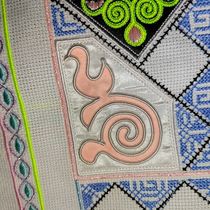 Ethnic minority clothing traditional cultural clothing Miao clothing pure hand embroidery computer embroidery finished product 1 piece