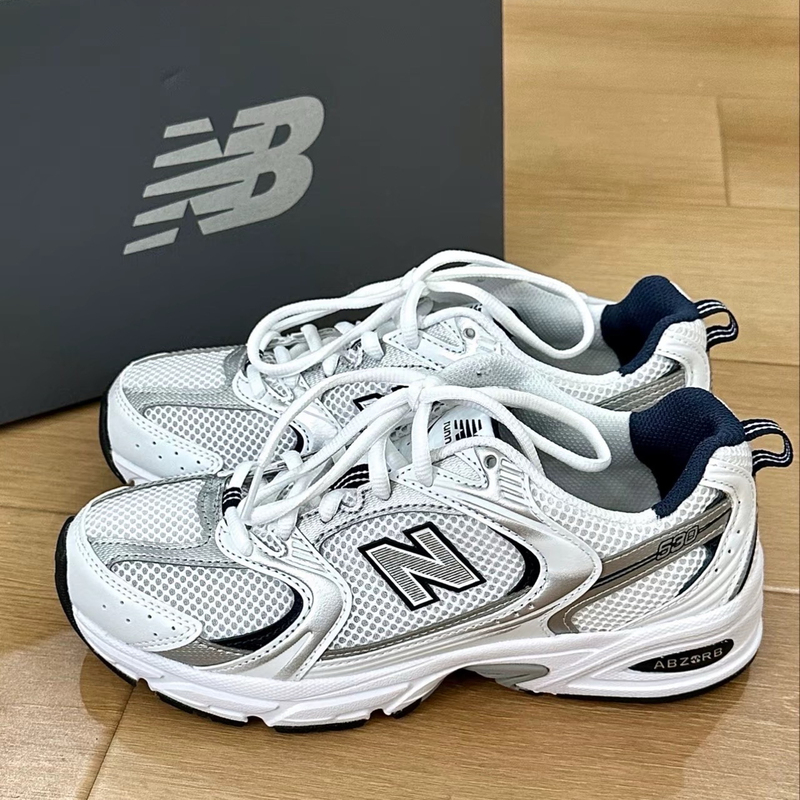 Balance Nb 530 Silver Men's and Women's Retro Breathable Dad Sneakers for Sports and Leisure Running Mr530Sg