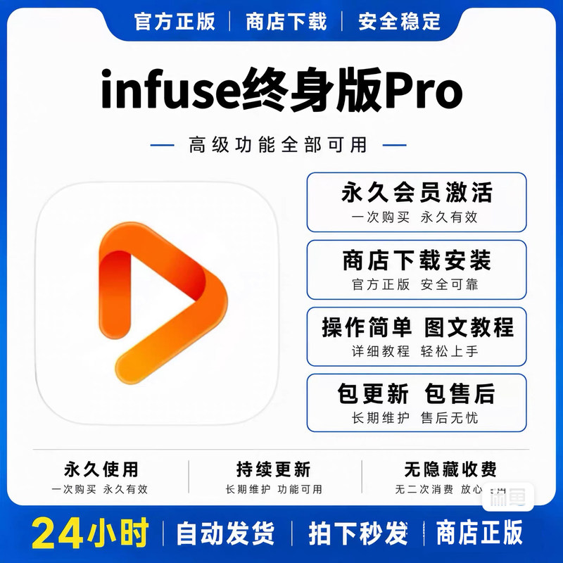 The Permanent Version of Infuse Pro 8 Is Suitable for Apple Tv, Ipad, Iphone, and Macbook, with the Latest Version Available for Life-Long Use