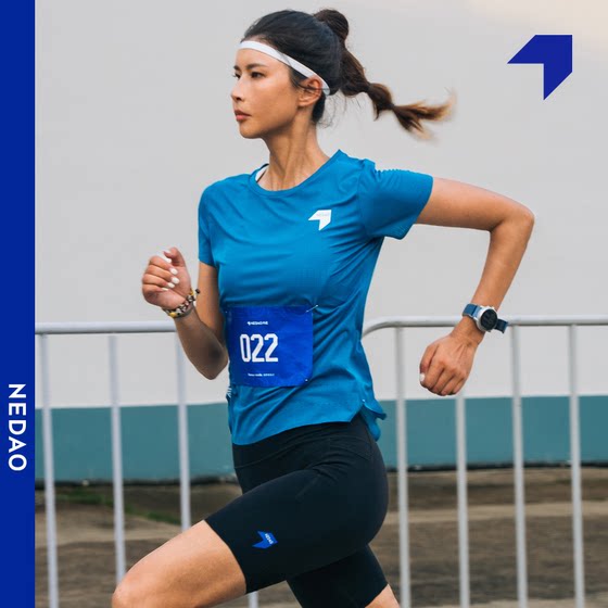 
Inner wind tunnel T-shirt solid color women's marathon running training exercise breathable quick-drying short-sleeved wind tunnel T-shirt
