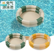 Inflatable household ocean ball pool childrens bath pool wave pool baby toy pool small folding sand pool pool