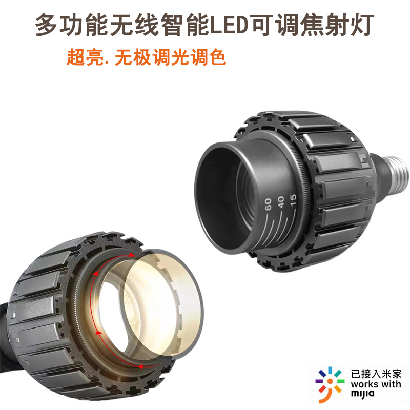 New Ultra-Bright Led Spotlight Bulb Par30 Spotlight Cob High Brightness for Catering, Hotel Engineering Model, E27 Screw Base