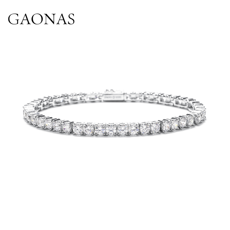 Gaonas High-End Fashion Versatile Starry Artificial White Bracelet High-End Custom Socialite Jewelry Gaonas High-End Fashion Versatile Starry Artificial White Bracelet High-End Custom Socialite Jewelry
