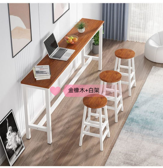 벽걸이형 바 테이블, 가정용 발코니 높은 테이블, 책상, 밀크티 가게 높은 테이블과 의자, 벽걸이형 길고 좁은 테이블, 패셔너블한 긴 테이블