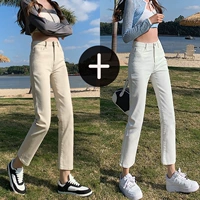 Абрикосовые белые штаны