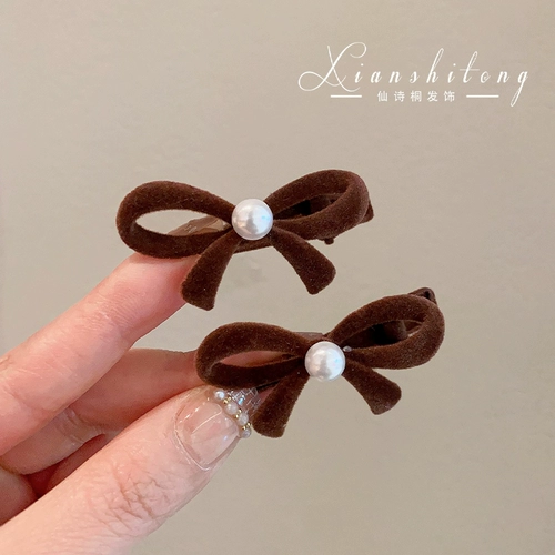 Детская заколка для волос, красный милый детский аксессуар для волос с бантиком