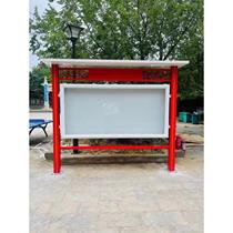 Outdoor stainless steel publicity board core values ​​campus window billboard sign board bulletin board bulletin board