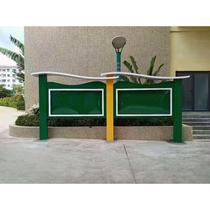 Customized outdoor publicity board bulletin board window display iron guide plate stainless steel socialist core values