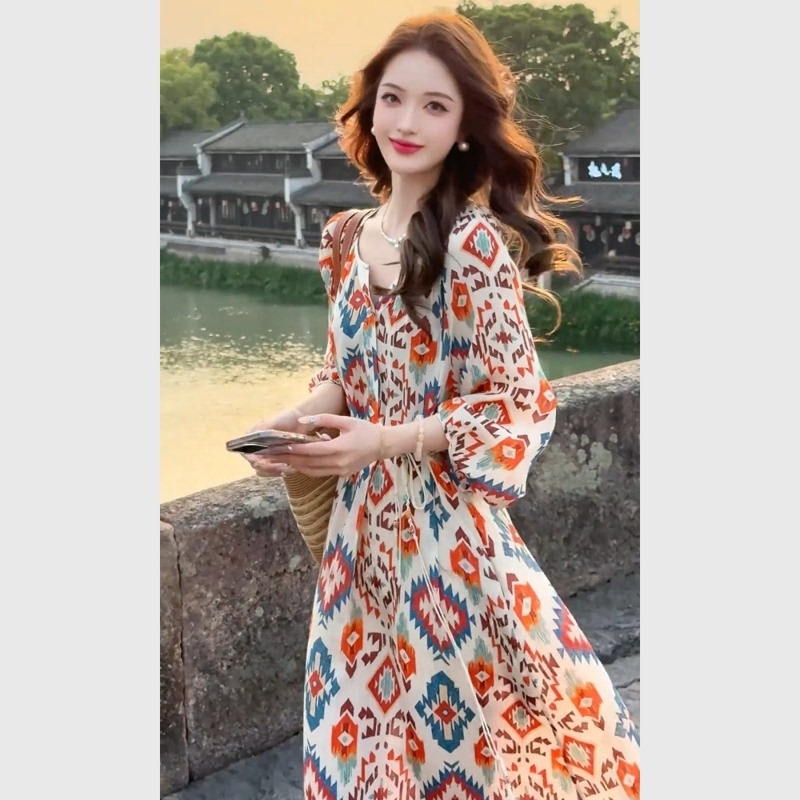 2025 Very Beautiful Orange Printed Dress 2025 New Model This Year's Popular Hot Item Elegant and Classy Dress 2025 Very Beautiful Orange Printed Dress 2025 New Model This Year's Popular Hot Item Elegant and Classy Dress