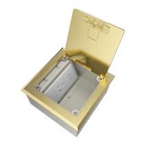 Merlin Geran ground socket stainless steel 130 type open hidden ground plug cassette telephone computer five-hole socket