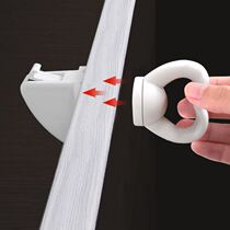 Multifunctional cabinet lock wardrobe concealed magnetic built-in punch-free baby drawer lock cabinet door lock safety lock invisible