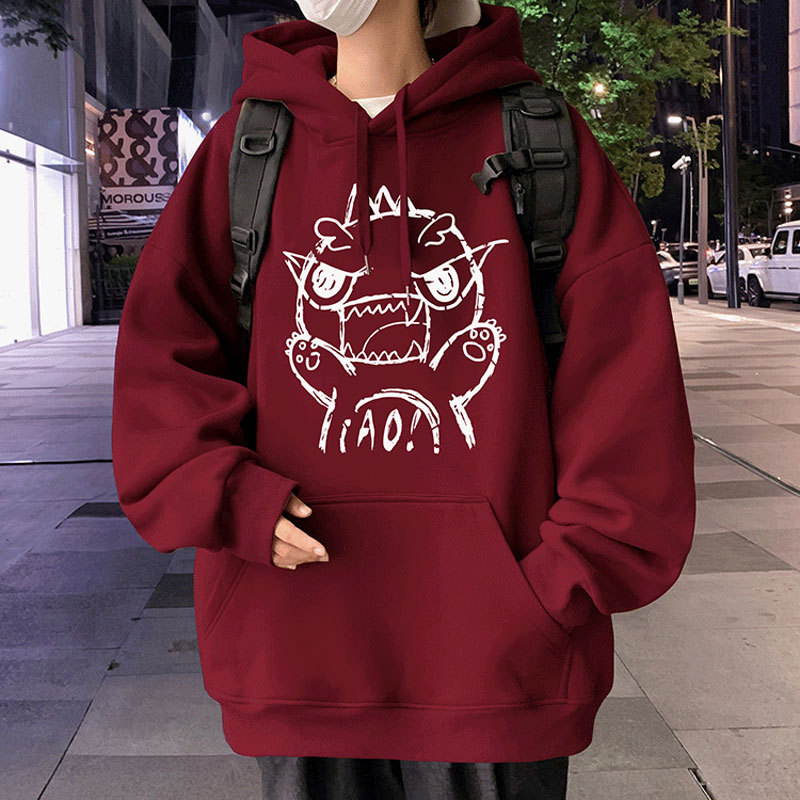 American-Style Hooded Sweatshirt for Boys 2024 New Spring, Autumn, and Winter Fleece-Lined Thick Retro Trendy Brand Loose Hoodie for Teenagers American-Style Hooded Sweatshirt for Boys 2024 New Spring, Autumn, and Winter Fleece-Lined Thick Retro Trendy Brand Loose Hoodie for Teenagers