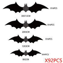 Amazon 3D 3D Bat Decoration Spider Ghost Wall Sticker Holiday Party Door and Window Halloween Arrangement Decoration