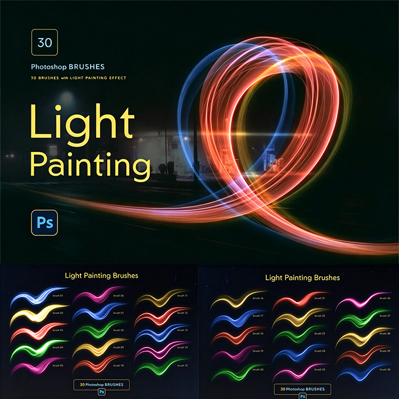 Neon Light Fluorescent Effect Light Painting Ps Brush Cyberpunk Glowing Ribbon Light Tube Handwriting Line Drawing Neon Light Fluorescent Effect Light Painting Ps Brush Cyberpunk Glowing Ribbon Light Tube Handwriting Line Drawing