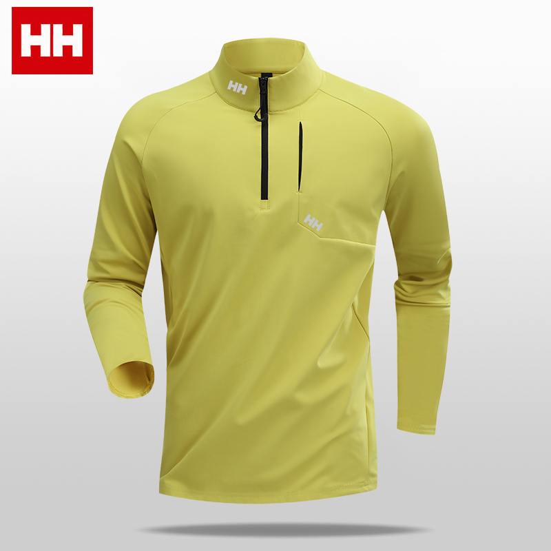 [Same Style as Wang Yibo] Hh 2026 New Autumn Nautical Series Quick-Dry Half-Zip Pullover for Men and Women