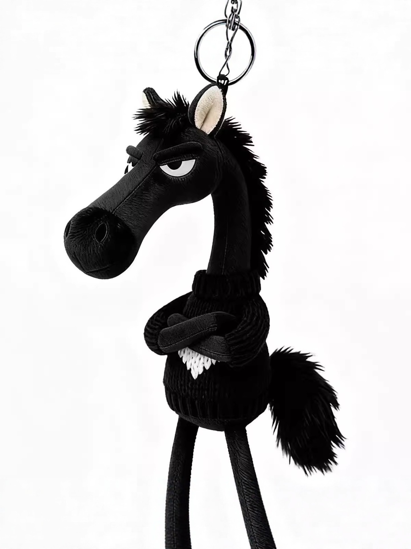 2026 Year of the Horse Mascot, the Chosen Black Horse, Bag Charm, Plush Toy, Gift for Friends, the Chosen Black Horse Pendant