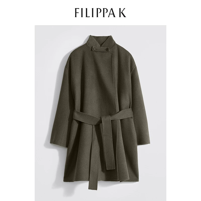 952929103 Bulin Черный EdinaFilippa K Mao Woors Curdine Wool Женская куртка оливковая женская одежда