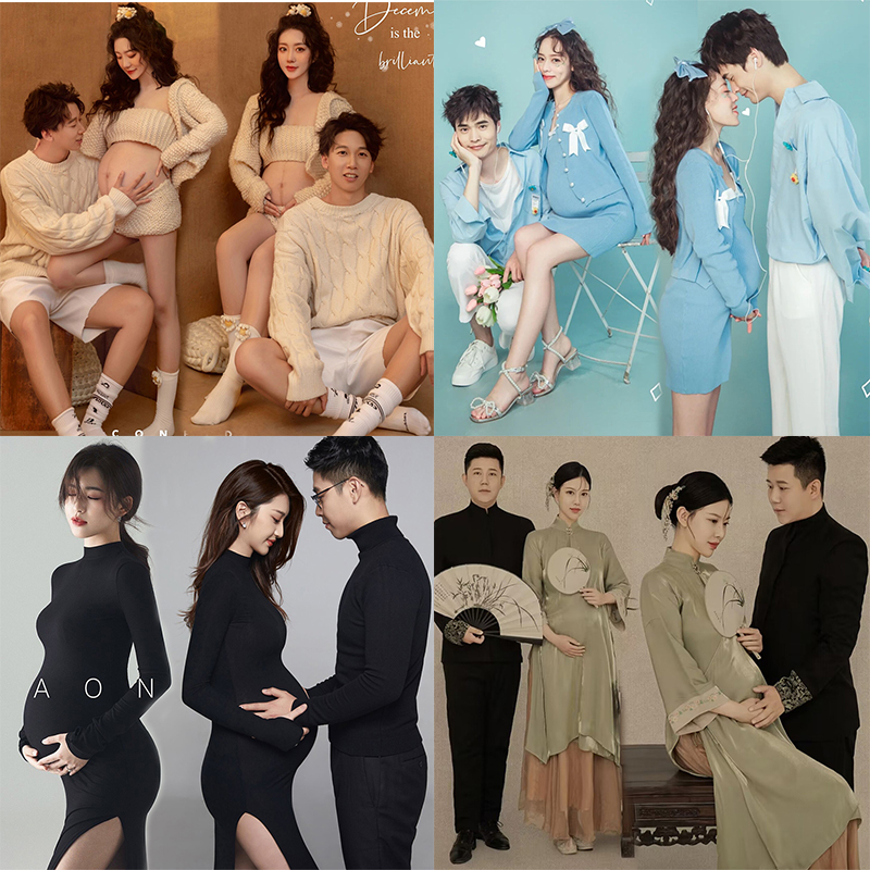 Pregnant Woman Photos Clothing New Movie lovers Pregnancy Women Dress Fashion Meritocratic Couple Art Photos Clothes Photo Themed Costume-Taobao