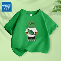 [Чистый хлопок, 1 шт.] Фруктовый зеленый/J зеленый медведь на спине