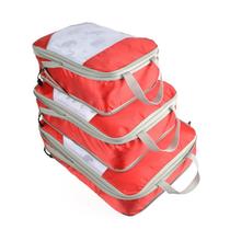 Cross-border popular travel compression storage bag three-piece set suitcase organizer set waterproof clothes storage bag