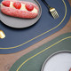 Solid color leather Nordic style Western place mats waterproof and oil-proof table mats anti-scalding mats for restaurants and hotels anti-scalding placemats for home use